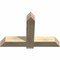 Ekena Millwork Eugene Rough Sawn Timber Gable Bracket, Douglas Fir, 48"W x 32"H x 6"D x 6"F, 16/12 Pitch GBW048X32X0606EUG00RDF - alternate 3